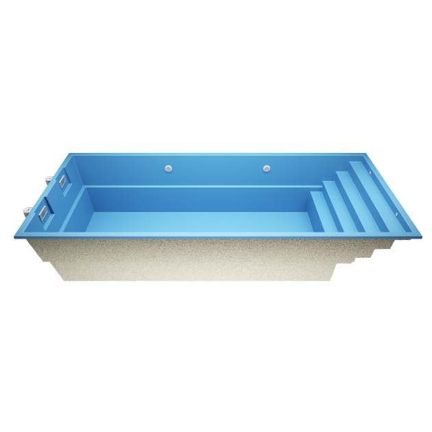 Avero A8  8,3 * 3,5 * 1,5m GFK Pool