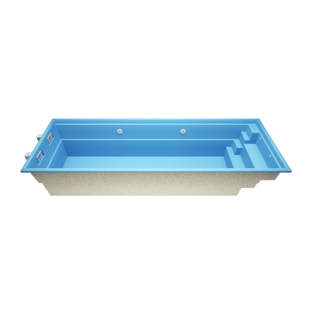 Tanoa T7   7,9 m * 3 m * 1.5 m GFK Pool