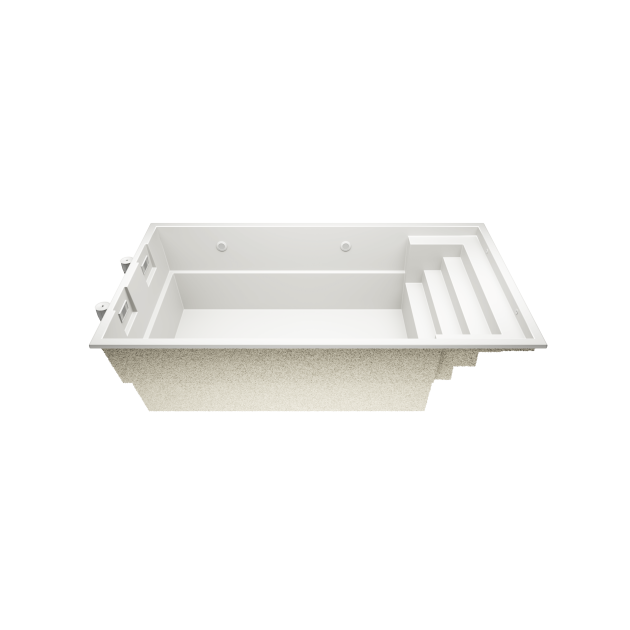 Aurix A6.4    6,4 * 3,5 * 1,5 m GFK Pool