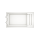 Aurix A6.4    6,4 * 3,5 * 1,5 m GFK Pool