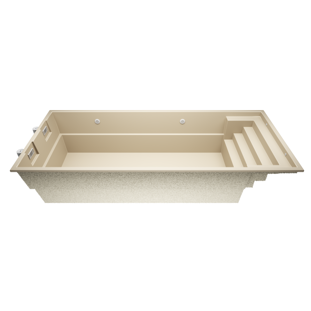 Aurix A8 8,4 * 3,6 * 1.5 m GFK Pool