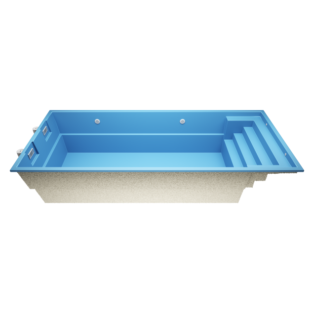 Aurix A8 8,4 * 3,6 * 1.5 m GFK Pool