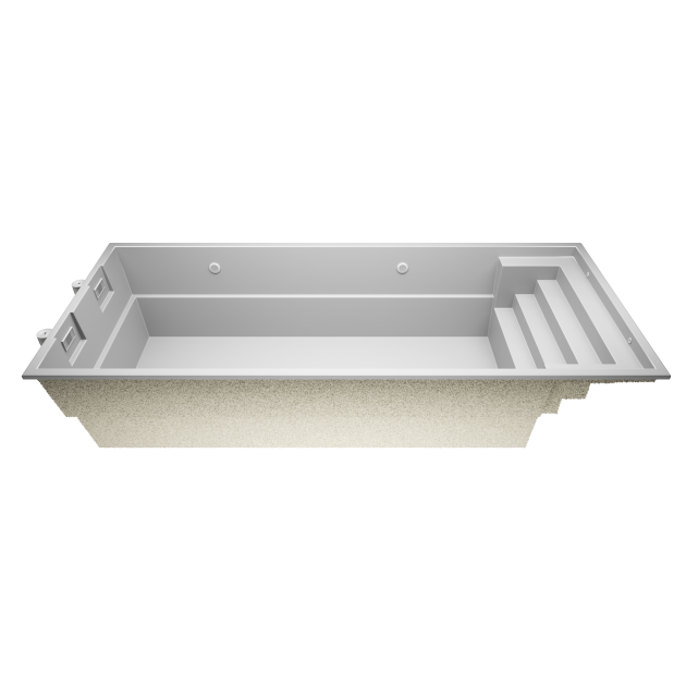 Aurix A8 8,4 * 3,6 * 1.5 m GFK Pool