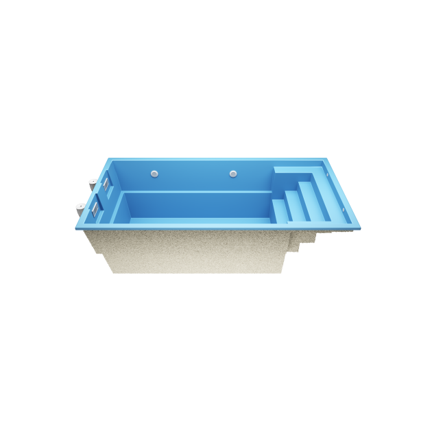 Aurix A6  6 * 3 * 1,5m GFK pool