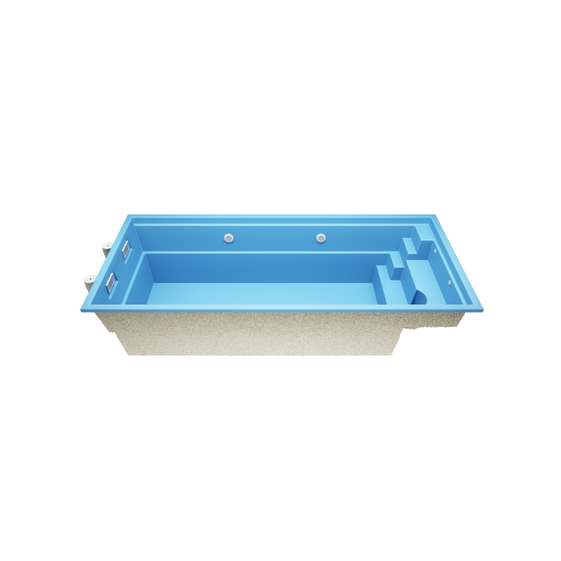 Eron  6,5 * 3 * 1,5m GFK Pool