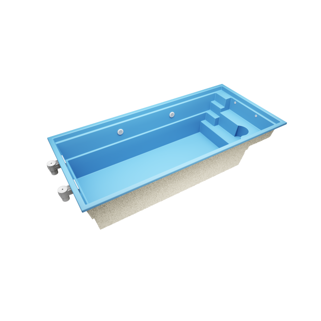 Eron  6,5 * 3 * 1,5m GFK Pool