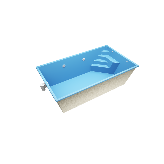 Novus N5  5.2 * 3 * 1.5m GFK Pool