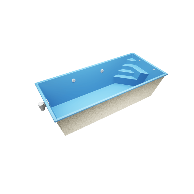 Novus N6M  6 * 2,7 * 1.5 m GFK Pool