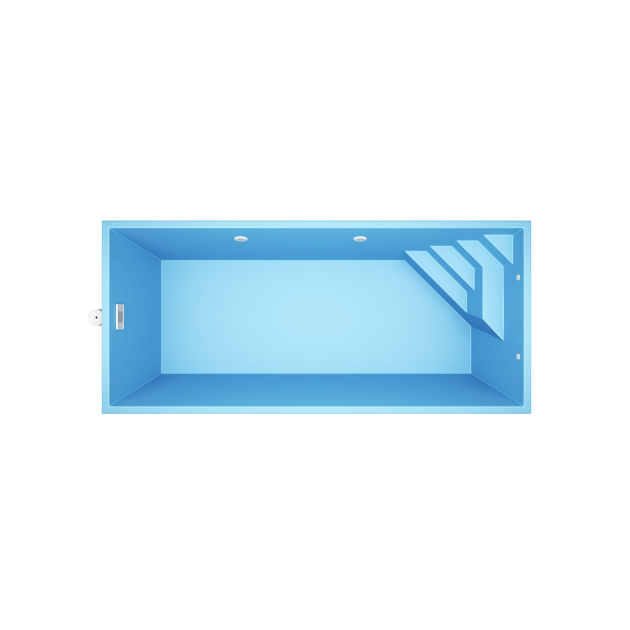 Novus N6M  6 * 2,7 * 1.5 m GFK Pool