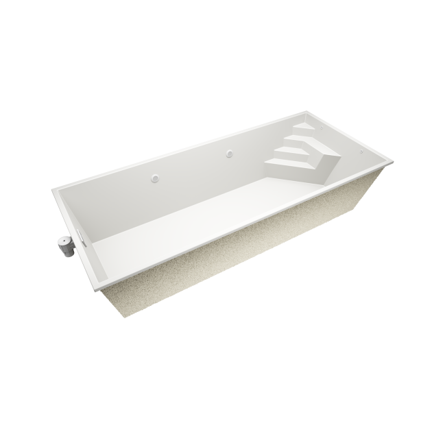 Novus N7  7 * 3 * 1.5 m GFK Pool