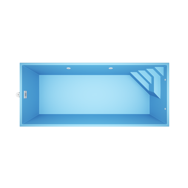 Novus N7  7 * 3 * 1.5 m GFK Pool