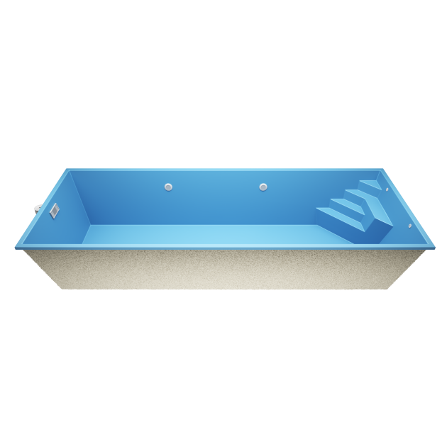 Novus N8 8 * 3 * 1.5m GFK Pool