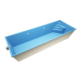 Novus N8 8 * 3 * 1.5m GFK Pool