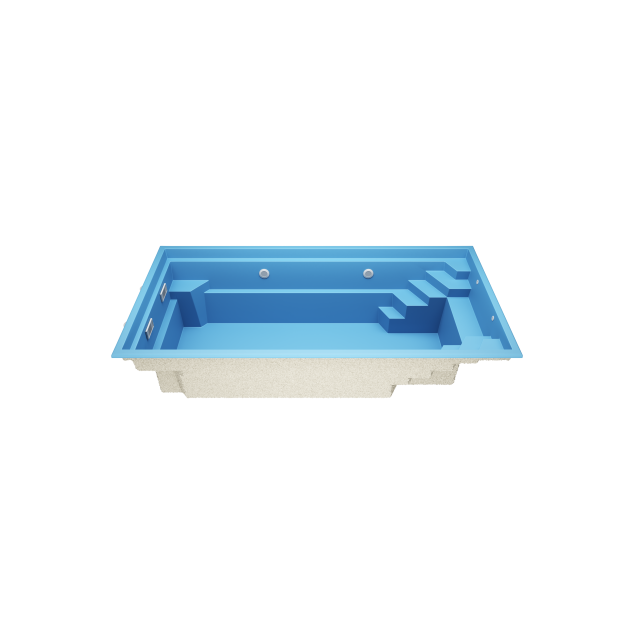 Bavero 6,2 * 3,2 * 1.5 m GFK Pool