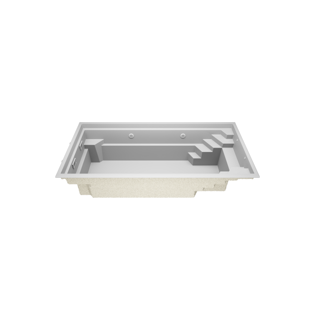 Bavero 6,2 * 3,2 * 1.5 m GFK Pool
