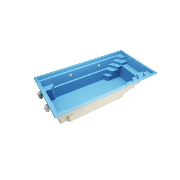 Bavero 6,2 * 3,2 * 1.5 m GFK Pool