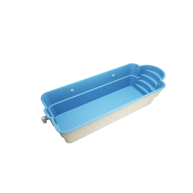 Coral 8 * 3,2 * 1.5 m GFK Pool