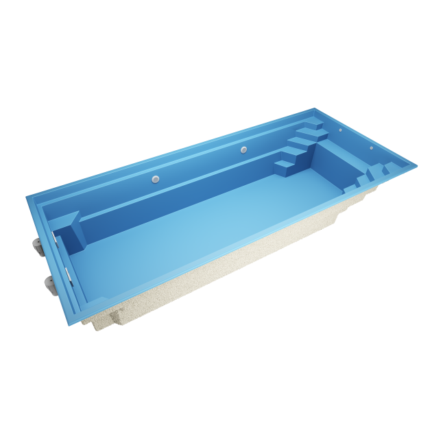 Havero 8,5 * 3,7 * 1.5 m GFK Pool