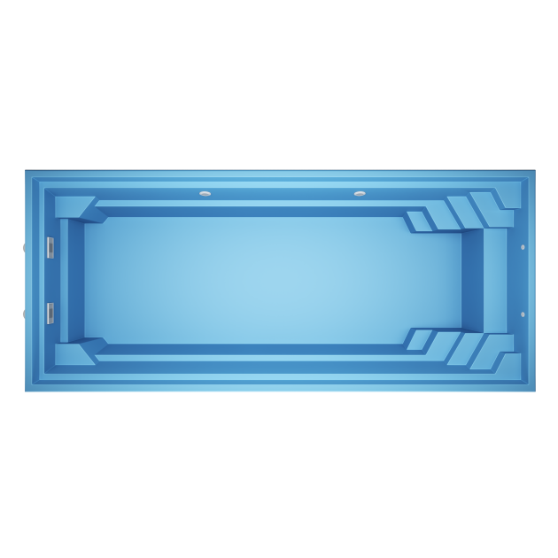 Havero 8,5 * 3,7 * 1.5 m GFK Pool