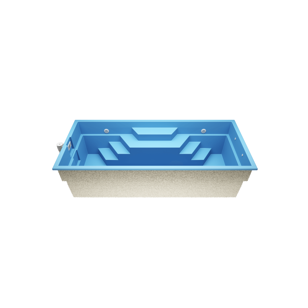 Minoa M6   6,3 * 3 * 1,5 m GFK Pool