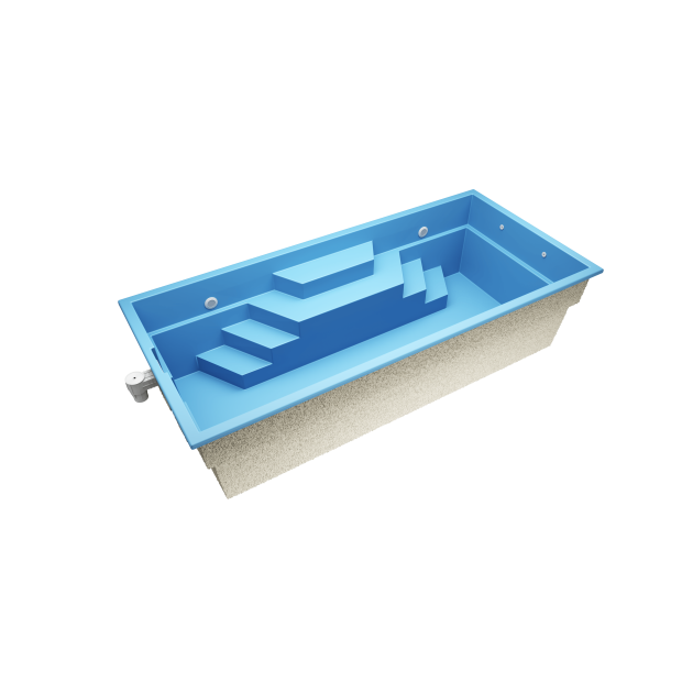 Minoa M6   6,3 * 3 * 1,5 m GFK Pool