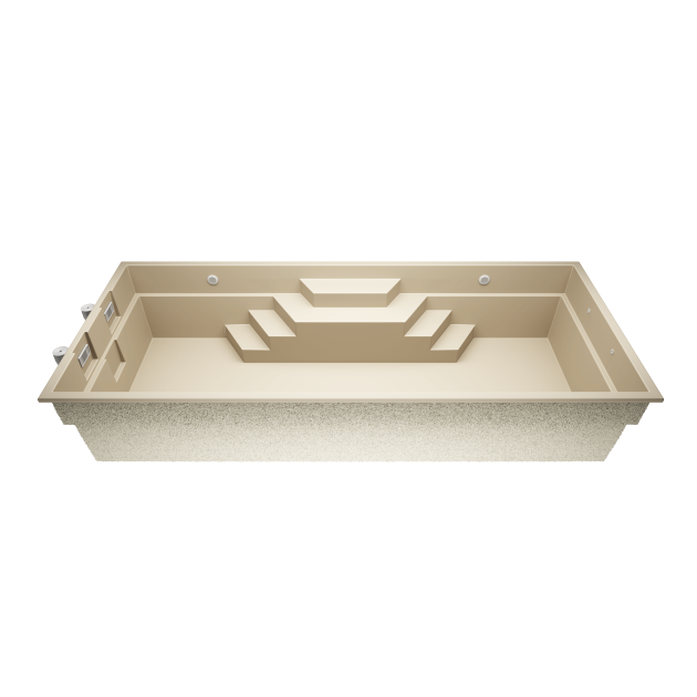 Minoa M8   8,45 * 3,7 * 1,5 m GFK Pool