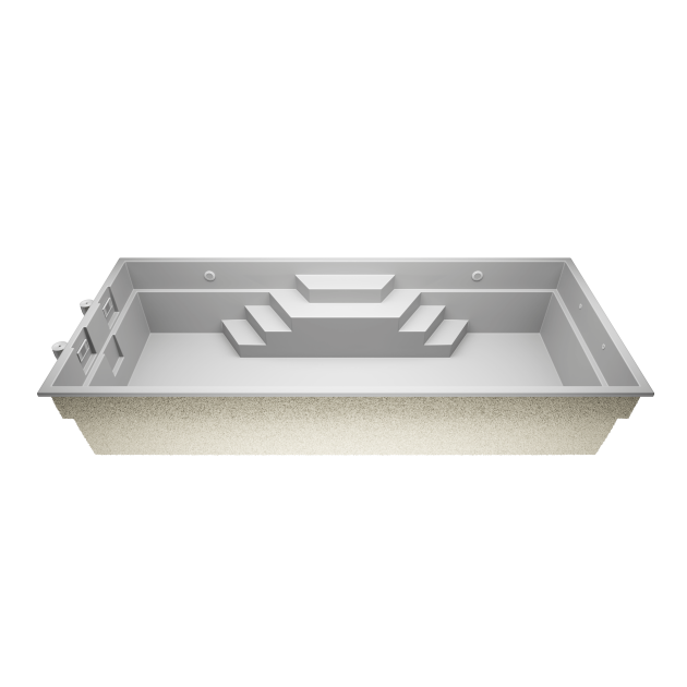 Minoa M8   8,45 * 3,7 * 1,5 m GFK Pool