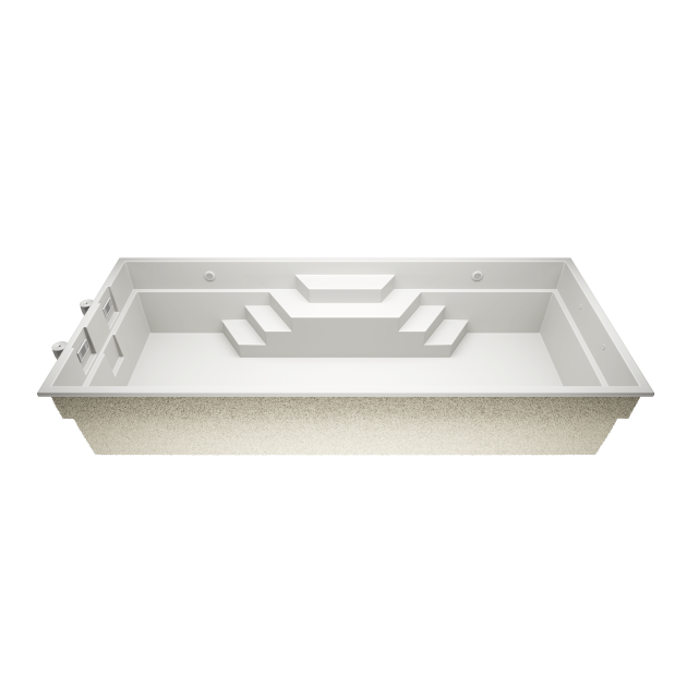 Minoa M8   8,45 * 3,7 * 1,5 m GFK Pool