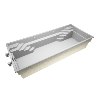 Optima 8   8,5 * 3,5 * 1.5 m GFK Pool