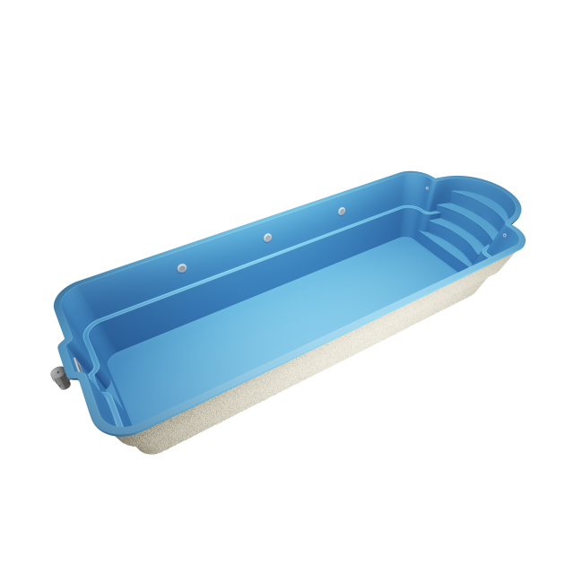 Rivo 10,3 х 3,7 х 1,5m GFK Pool