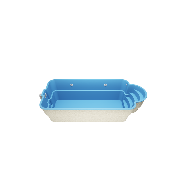 Vela 7 * 3,2 * 1,5m GFK Pool