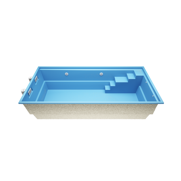 Soren S6  6.3 * 3.2 * 1.5 m GFK Pool