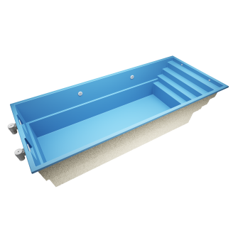 Avero A8  8,3 * 3,5 * 1,5m GFK Pool