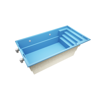 Aurix A6  6 * 3 * 1,5m GFK pool