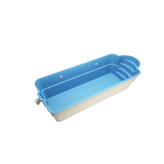 Coral 8 * 3,2 * 1.5 m GFK Pool